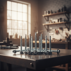 สกรูเจาะยึดหัวหกเหลี่ยม ขับเคลื่อนด้วยหัวหกเหลี่ยม ยี่ห้อ PDC รุ่น 14 ผลิตในเวียดนาม เกรด 4.8  ทำจากเหล็กกล้าคาร์บอนชุบสังกะสี - Product Image 1