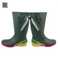 AP <b>Boots</b> 2015 Ultimate Hijau Safety <b>Boots</b>-Steel Toe PVC Protective Footwear Waterproof <b>High</b> Durability - Product Image 4