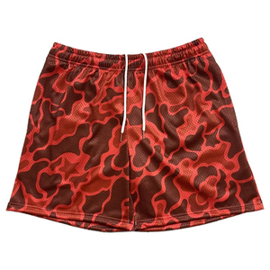 High Quality 100% Polyester Gym Basketball Sublimation Printed Mens Custom Mesh Shorts with Custom Color & Logo - Product Image 4