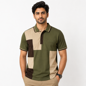 Camiseta de Punto de Manga Corta con Logotipo Frontal Transpirable para Hombre AERO, Corte Regular, Estilo Casual, Azul, Negro, Blanco - Product Image 2