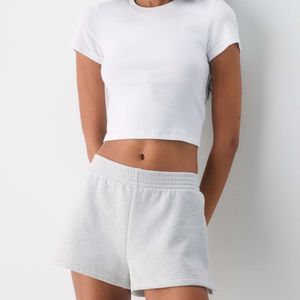 Women High Waist <b>Shorts</b> Cotton French Terry Drawstring <b>Shorts</b> Printed Summer Gym <b>Shorts</b> Casual <b>Shorts</b> Custom Logo WholesaleOem - Product Image 5