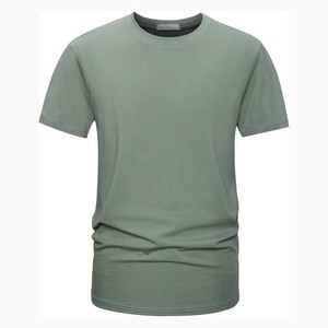 Latest Fashion New Style Casual Breathable Fabric Customized Material <b>Polyester</b> Cotton Summer Crewneck Men T <b>Shirts</b> - Product Image 1