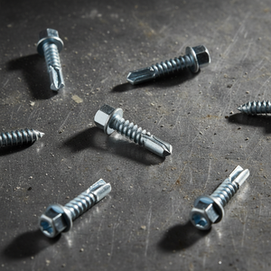Class 8 High Strength Hex Drive Self-Drilling <b>Screws</b> - Zinc Plated Steel Roofing Fasteners - Product Image 1