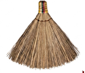 Brosse en fibres naturelles de coco avec manche en bambou, durable, écologique, classique, à poils effilés, moyenne, pour la maison et l'extérieur - Product Image 5