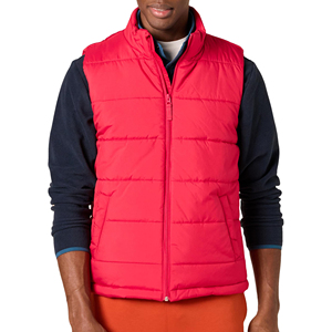 Men Sleeveless Puffer Vest Winter Warm Quilted Jacket Lightweight Body <b>Warmer</b> Outdoor Casual Wear OEM Custom Logo - Product Image 1