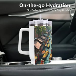 Vaso personalizado de 40 oz con pajita para el personal sanitario del hospital - Product Image 3