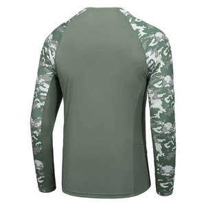 Camisa de Pesca de Manga Larga para Hombre, Tallas Grandes, UPF50, Ligera, con Logotipo Personalizado, Impresión por Sublimación, Ropa de Pesca para Exteriores, Venta al Por Mayor - Product Image 2