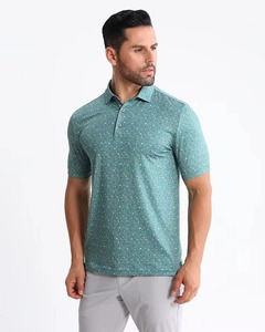 Chemise décontractée pour homme en coton tricoté imprimé, manches courtes, personnalisable, anti-plis, avec poche, style urbain - Product Image 6