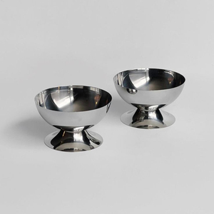 Luxury Stainless Steel <b>Ice</b> Cream Bowl Dessert Cup For Restaurant & Hotel Metal Sundae Bowl For Pudding And Fruits Good Price - Product Image 5