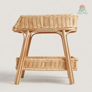 Vintage Handmade Rattan Baby <b>Changing</b> Basket Eco-Friendly Natural Water Hyacinth for Kids Sourced From Viet Nam - Product Image 1