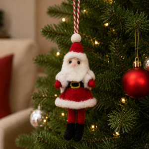 Muñeco de Peluche de Santa Claus Navideño, Rojo y Blanco, Juguete de Peluche de 11CM-30CM, Decoración Navideña Suave, Regalo - Product Image 1