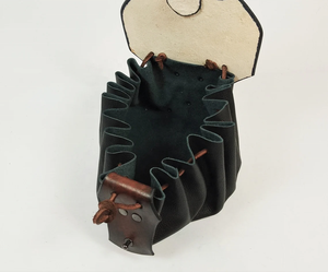 Cuir marron bateau Viking décoratif rivet pochette sac bateau dragon bateau fait main sac en cuir - Product Image 3