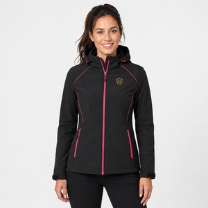 Chaqueta Soft Shell para Mujer, Tejido Premium, Impermeable, Cortavientos, Transpirable, Tejido de Punto para Otoño, Cálida y Ligera para Viajes al Aire Libre - Product Image 4
