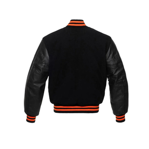 Premium Quality Men Custom Cotton Fleece Baseball <b>Jacket</b> Letterman Blank Hooded Varsity <b>Jacket</b> Custom Made Varsity <b>Jacket</b> - Product Image 4