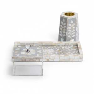 Quemador de Incienso de Nácar de Alta Calidad con Bandeja y Caja de Acrílico, Hermosa Decoración para el Hogar, Regalo para Eid, Venta al por Mayor - Product Image 1