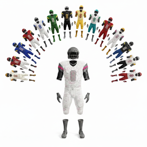 Premium Quality American Football Uniform Jersey Pants Set Sublimated Teamwear Customizable Training Practice Football Kit Men - Product Image 1