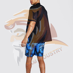 Street Wear Custom Sublimated <b>Twin</b> <b>Set</b> Latest Design Custom Men's Causal Sublimation T-Shirt and Short <b>Sets</b> - Product Image 2
