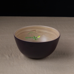 ชามไม้ OEM แบบใช้แล้วทิ้งเป็นมิตรกับสิ่งแวดล้อมเครื่องครัวแบบยั่งยืนสำหรับก๋วยเตี๋ยวสลัดใช้ในบ้าน2025แบบกำหนดเองได้ - Product Image 4