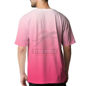 Camiseta extragrande personalizada al por mayor con logo impreso para hombre, manga corta, ropa informal, 100% algodón, corte holgado. - Product Image 3