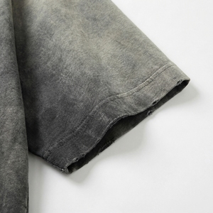 T-shirt oversize délavé à l'acide |   T-shirt vintage délavé à poches en tissu épais |   Fabricant de vêtements streetwear sur mesure OEM - Product Image 5