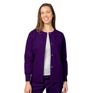 Blouse d'infirmière unisexe, tissu léger et doux, mélange de coton, manches longues, uniforme médical - Product Image 6