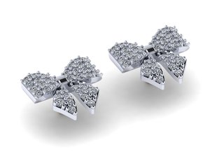 Pendientes de lujo para mujer en oro y plata, acabado en oro amarillo, blanco y rosa, diseño de piedra redonda, moissanita, CVD, CZ, 1.00 quilates, VVS2, D, VS1, joyería. - Product Image 2