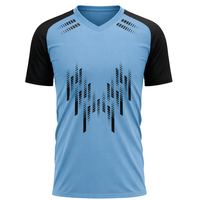 Maillot de football du Maroc pour hommes, manches courtes, respirant, performance athlétique, uniforme d'équipe, bleu noir