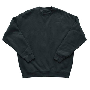 เสื้อสเวตเชิ้ตคอกลมโอเวอร์ไซส์แบบยูนิเซ็กซ์ สีดำล้วน ผ้าฝ้ายถัก สวมใส่สบาย ทรงปกติ ความยาวปกติ สไตล์ฤดูใบไม้ร่วง - Product Image 6
