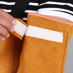Manchons de protection pour les bras en cuir de vachette pleine fleur, résistants à l'abrasion, pour la soudure et les travaux de lutte contre l'incendie - Product Image 6