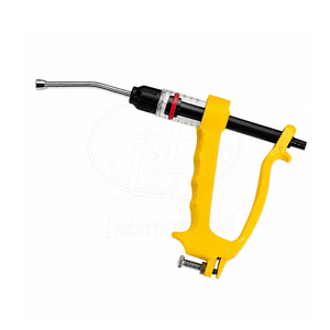 Seringue automatique vétérinaire de 5 ml avec poignée en V, corps en plastique, dosage réglable, avec propriétés diagnostiques, tube flexible, vaccinateur - Product Image 1