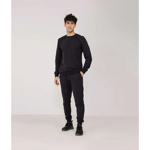 Conjunto Deportivo de Invierno para Hombre, de Fibra de Bambú, con Cuello Alto y Pantalones Jogger, Informal, para Fitness, Running, Aire Libre, Uso Diario - Product Image 4