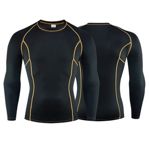 Men’s Compression Rash Guard Long Sleeve Quick Dry Gym Fitness Running Sports Tight <b>T</b>-<b>Shirt</b> 2026 - Product Image 2