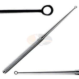 เครื่องมือผ่าตัดหูคุณภาพสูง JACKBILLY ทำจากเหล็กกล้าไร้สนิมชนิดใช้มือ  ชุดอุปกรณ์ผ่าตัดหูแบบปลายทู่  พร้อมที่เกี่ยวหูแบบวงกลม - Product Image 3