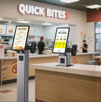 Tablette de commande pour restaurant à prix avantageux, kiosque Android 21,5 pouces avec imprimante pour commande en libre-service