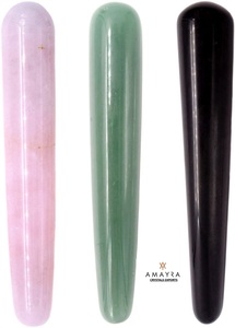 Masajeador facial de piedras preciosas pulidas de 110 mm, doble cara, venta al por mayor, compra en línea de fabricante indio. - Product Image 4