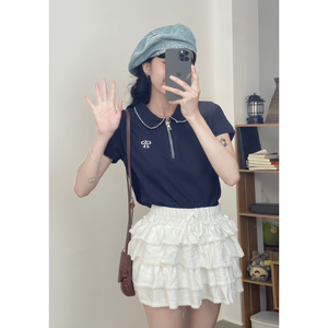 Nuevo Diseño, Camisetas de Mujer Más Vendidas, Estilo Coreano, Ecológicas, Ajustadas, Cuello en V, Transpirables, con Botones, Calidad Premium - Product Image 1