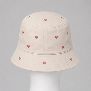 Chapeau Bob Personnalisé Brodé Motif Cœur Unisexe en Coton Casquette de Pêcheur Décontractée Chapeau de Soleil Extérieur Vente en Gros OEM ODM - Product Image 2