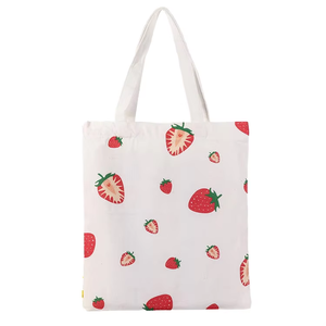 Bolsa de tela de algodón con estampado completo, bolsa de compras con asas, logotipo personalizado, fabricante indio al por mayor - Product Image 1