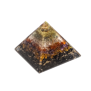 Pirámide de Orgón Portátil de la Mejor Calidad con Piedras Preciosas Variadas Talladas, Compra al por Mayor de F S CRYSTAL - Product Image 1