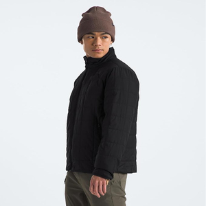 Premium Men's Lightweight Padded <b>Waterproof</b> Breathable Eco-Friendly Anti-UV Hooded PU Fabric Jacket Warm Quilted Winter Coat - Product Image 3
