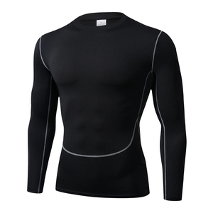 Camisetas de Compresión de Manga Larga para Hombre, Venta al por Mayor, Impresión Personalizada, Secado Rápido, Camisetas Deportivas para Gimnasio, Running y Fitness - Product Image 1