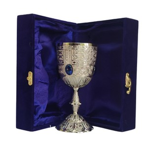 Gobelet en acier inoxydable fait main, design en relief, coupe à vin ronde, écologique, durable, élégant, décoratif, cadeau de mariage, 250-500 ml - Product Image 4