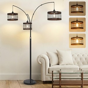 Lampe sur pied en bois de sheesham sculpté à la main, ornée de motifs carrés, avec feuille d'or 22 carats - Décoration d'intérieur, vente en gros - Product Image 6
