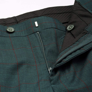 Men's Business <b>Suit</b> British Style Single Breasted Notched Collar Flat Front <b>Button</b> Fly Anti-Wrinkle Woven Polyester Regular Fit - Product Image 6