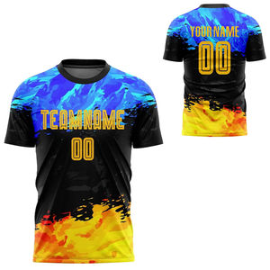 Camiseta de Fútbol de Manga Corta, Ligera, Resistente y Personalizable para Partidos, de Secado Rápido, Transpirable, 100% Poliéster, Servicio OEM - Product Image 6