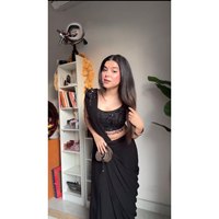 Magnifique Ensemble Prêt-à-Porter Dhoti Style pour Femme pour les Fêtes