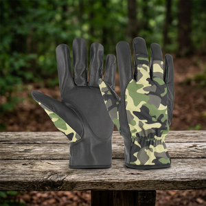 Guantes de Trabajo Tácticos de Cuero con Camuflaje Personalizado KOKAL, para Caza, Tiro y Protección de Manos, Fabricante OEM - Product Image 2