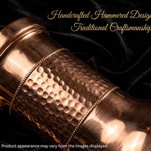 Pure Copper Water <b>Jug</b> Handcrafted Copper Pitcher for Bedroom Dining Ayurvedic <b>Drinking</b> Water Storage Pot Traditional - Product Image 3