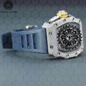 Charm_Jewells Luxury Stainless Steel Round <b>Mechanical</b> <b>Watch</b> Analog Dial Sapphire Crystal Diamond Bezel Folding Clasp Women - Product Image 3