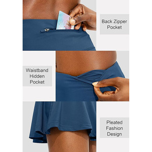 Jupes pour femmes avec poches discrètes, produit tendance et fiable, conception OEM ODM haut de gamme, idéales pour le tennis et le golf - Product Image 4